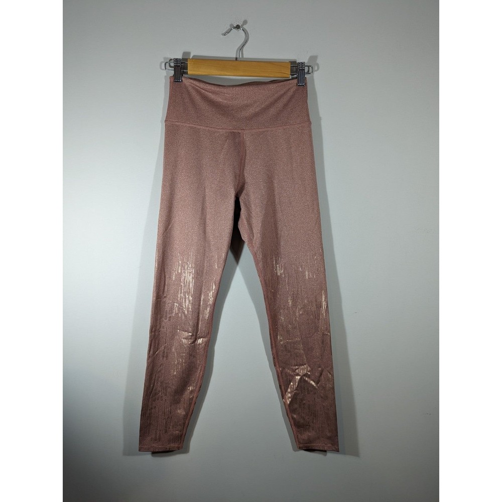 Joy‎ Lab Dusty Pink Metallic Leggings Women's Size XS